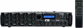 Rockville Home Matrix 4 600W Multi Room Receiver/Amplifier, 8-Channel, Bluetooth/USB/SD, Multi-Source, Perfect for Home Audio integrated amplifier,stereo receiver,hi-fi amp combo,