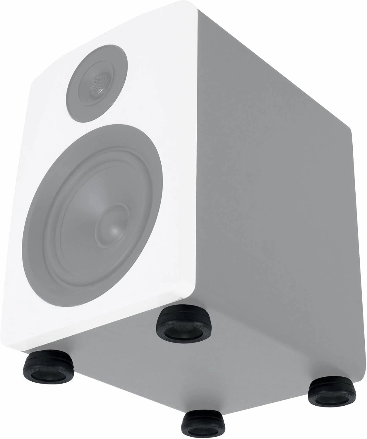Rockville ISOPAD Aluminum/Silicone Isolation Pad Feet (4), Vibration Reduction, Adjustable Angles, Non-Slip, for Studio Monitors and Speakers isolation pads,speaker feet,vibration dampeners,