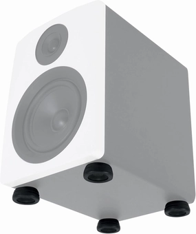 Rockville ISOPAD Aluminum/Silicone Isolation Pad Feet (4), Vibration Reduction, Adjustable Angles, Non-Slip, for Studio Monitors and Speakers isolation pads,speaker feet,vibration dampeners,