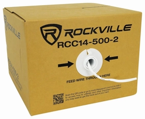 Rockville RCC14-500-2 14 AWG 500ft CCA Speaker Wire, CL2 Rated, in-Wall/Ceiling, 70V Compatible, Flexible Jacket, Easy Installation, for Home Theater and Commercial Audio wireless speakers,portable Bluetooth speaker,multiroom speaker,