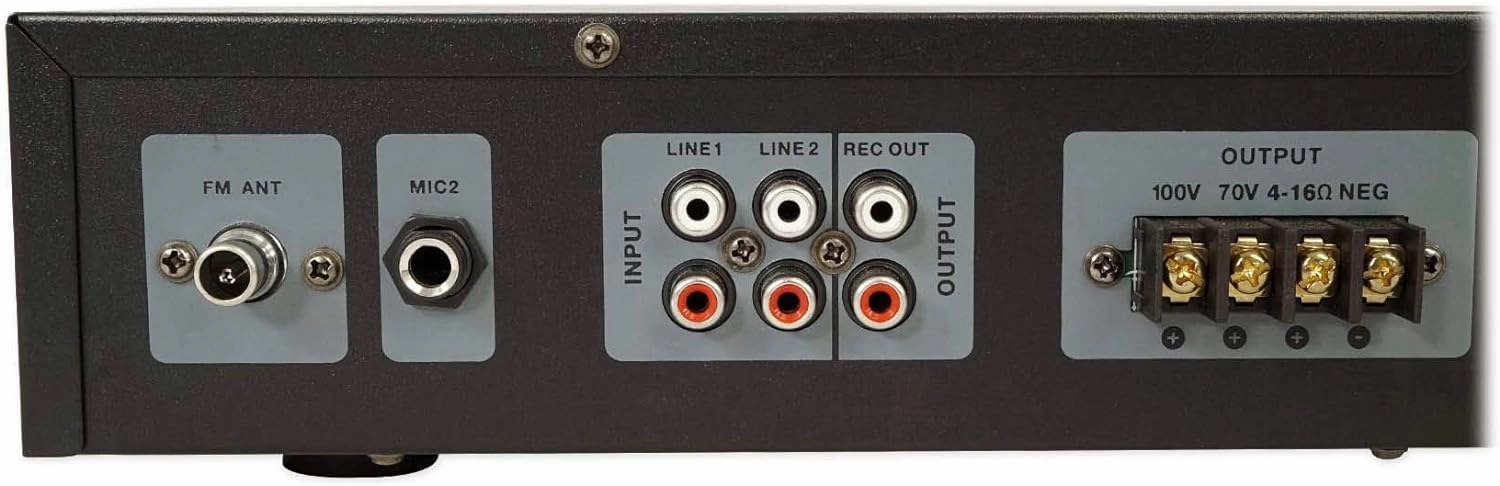 Rockville RCS80-1 60 Watt 70v Commercial Amplifier/Bluetooth 5.0 Receiver, Multi-Zone Audio, USB/SD Inputs, FM Radio, for Restaurants and Small Businesses