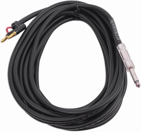 Rockville RCXBN20 20ft 1/4 TS to Banana Speaker Cable, 16 Gauge, 100% Copper, High Clarity, Durable Build, Versatile Connectivity, for Musicians and Home Audio speaker cable,audio wire,hi-fi speaker cord,