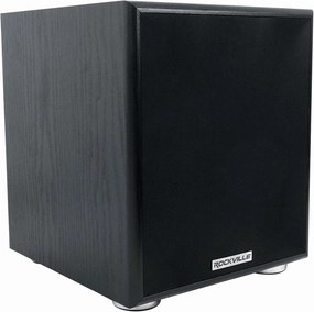 Rockville ROCK SHAKER 6.5" 200W Powered Home Theater Subwoofer, Deep Bass, Adjustable Crossover, Compact Design, for Movies and Music audiophile subwoofer,active subwoofer,low frequency speaker,