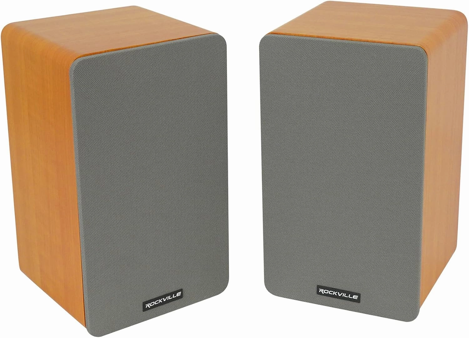 Rockville RockShelf 58C 360W Wood 5.25" Bookshelf Speakers 8 Ohm, Kevlar Woofers, Silk Dome Tweeter, MDF Cabinet, for Home Theater and Music Enthusiasts (2)