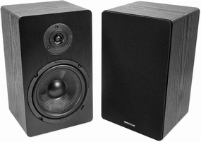 Rockville RockShelf 68B 400W Black 6.5" Bookshelf Speakers/8 Ohm, Kevlar Woofers, Silk Dome Tweeters, Wall-Mountable, for Home Theater and Stereo Systems bookshelf speakers,compact stereo speakers,hi-fi shelf speakers,