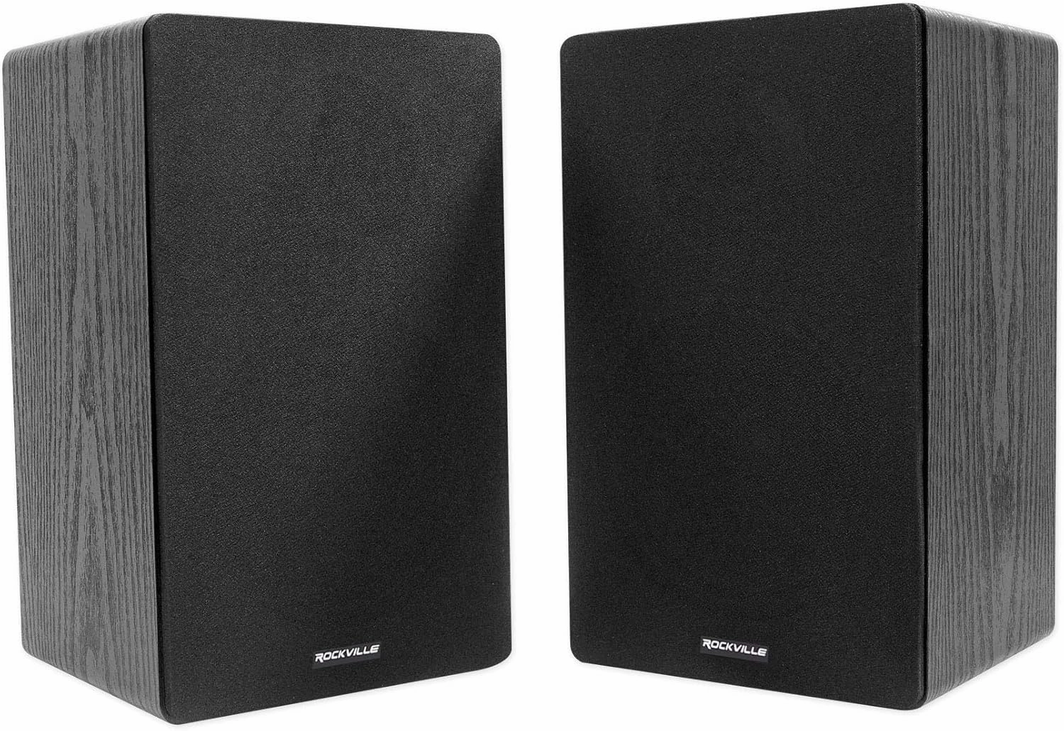 Rockville RockShelf 68B 400W Black 6.5" Bookshelf Speakers/8 Ohm, Kevlar Woofers, Silk Dome Tweeters, Wall-Mountable, for Home Theater and Stereo Systems