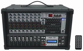 Rockville RPM109 V2 12 Channel 4800w Powered Mixer, 7 Band EQ, Effects, USB, 48V, Built-in Effects, Versatile Connectivity, Durable Design, for Live Sound and Studio Recording power amplifier,stereo amp,hi-fi power amp,