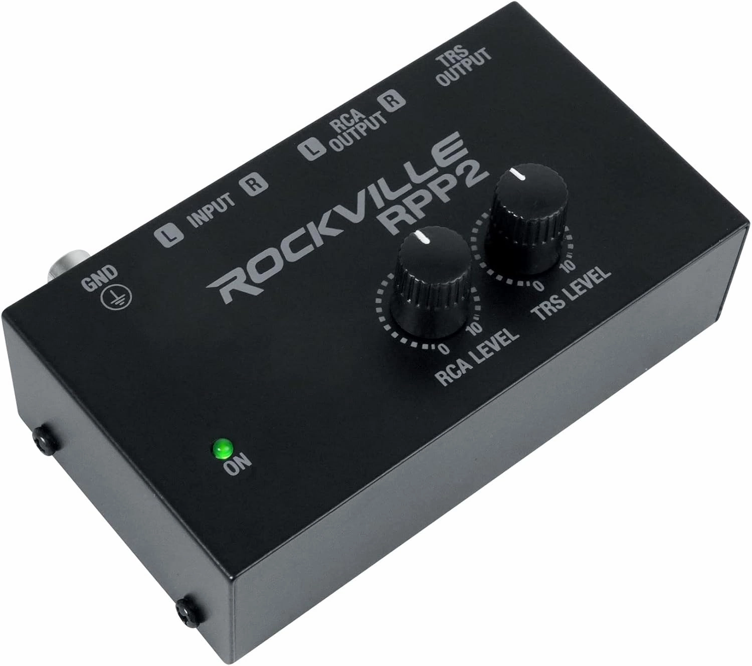 Rockville RPP2 Phono Preamp, Converts Phono to Line-Level RCA, Low-Noise Audio, Durable Metal Build, Compact Design, for Vinyl Record Enthusiasts phono preamp,turntable amplifier,record player preamp,