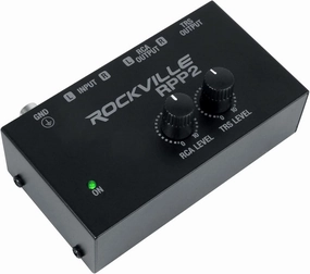 Rockville RPP2 Phono Preamp, Converts Phono to Line-Level RCA, Low-Noise Audio, Durable Metal Build, Compact Design, for Vinyl Record Enthusiasts phono preamp,turntable amplifier,record player preamp,