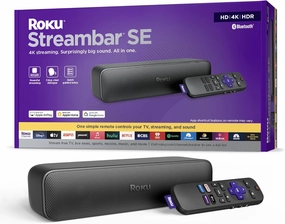 Roku Streambar SE | 2-in-1 TV Soundbar with Built-in 4K/HD/HDR Streaming, Premium Speakers, & Enhanced Speech Clarity for Crisp, Clear Dialogue - Quick Guided Simple Setup floorstanding speakers,tower speakers,stereo floor speakers,