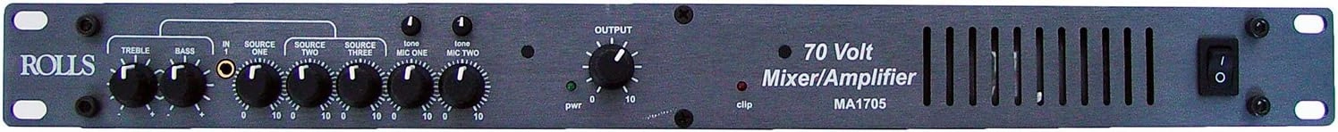 Rolls MA1705 70 Volt Mixer Amplifier, 70 W balanced output player,audiophile player,hi-res digital player,
