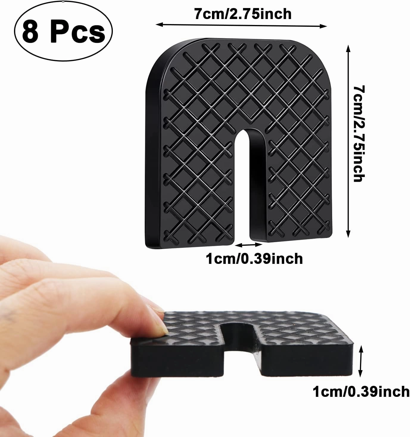 Rubber Isolator Pad 8 Packs Air Conditioner Shock Pad Anti Vibration Pads for Air Conditioning Condenser Outer Machine
