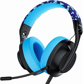 S30 Gaming Headset with Microphone,198g Lightweight Design, Gaming Headphones for Xbox, Xbox Series X|S, PS5, PS4,Switch, PC, Noise Cancelling Mic, Soft Earmuffs,3.5MM Wired (Blue) audiophile headphones,high-end headphones,studio over-ear,