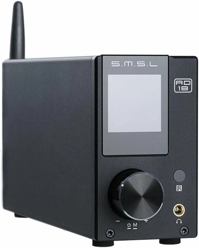 S.M.S.L AD18 Audio HiFi Stereo Amplifier with Bluetooth 4.2 Supports Apt-X,USB DSP Full Digital Power Amplifier 2.1 Small 80Wx2 Class D Amplifier with Subwoofer Output integrated amplifier,stereo receiver,hi-fi amp combo,