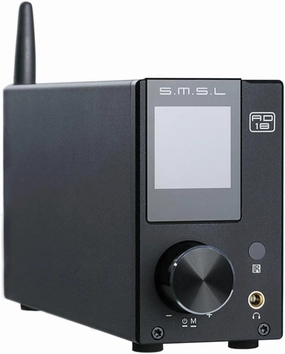 S.M.S.L AD18 Audio HiFi Stereo Amplifier with Bluetooth 4.2 Supports Apt-X,USB DSP Full Digital Power Amplifier 2.1 Small 80Wx2 Class D Amplifier with Subwoofer Output integrated amplifier,stereo receiver,hi-fi amp combo,