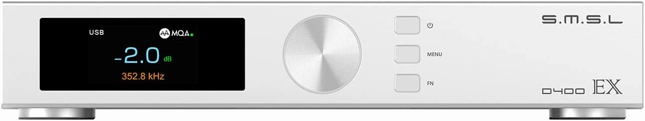 S.M.S.L D400EX Audio DAC, AK4191/ AK4499EX Chips, MQA XMOS XU-316 DSD PCM, USB/Optical/Coaxial/IS/Bluetooth/AES Input with Remote Control DAC,USB audio converter,digital to analog converter,