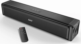 Saiyin Sound Bar,Soundbar for TV with 4 Powerful Speakers,Surround Sound System for TV,17 inch Soundbar with Bluetooth/HDMI-ARC/Optical/AUX,Wall Mountable soundbar,TV speaker bar,home theater soundbar,