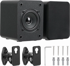 Saiyin Wall Mount Passive Speakers, Indoor Rear Surround Sound Speakers, Stereo Speakers for Midrange & High-Frequency, Passive Bookshelf Speakers for Home Theater, Receiver or Amplifer Required bookshelf speakers,compact stereo speakers,hi-fi shelf sp