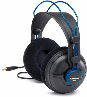 Samson SR970 Professional Studio Reference Headphones Closed Back Design with 50mm Premium Drivers (Blue) reference headphones,neutral sound headphones,monitor headphones,