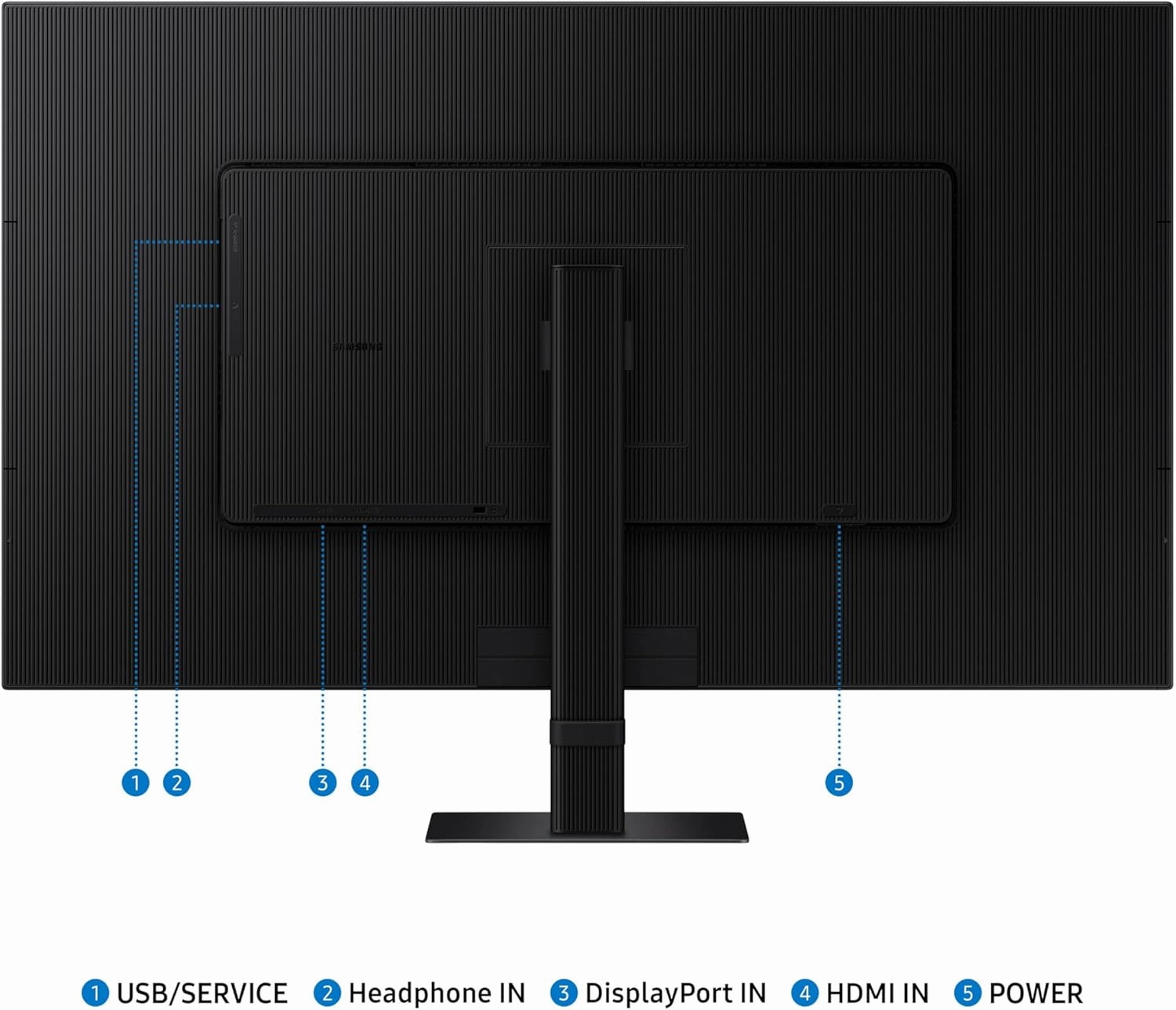 SAMSUNG 32-Inch ViewFinity S7 (S70D) Series 4K UHD High Resolution Monitor with HDR10, Multiple Ports, Easy Setup Stand, Advanced Eye Care, LS32D702EANXGO, 2024