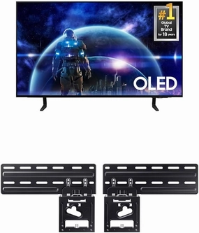 SAMSUNG 48-Inch Class OLED 4K S90D Series HDR Smart TV w/Dolby Atmos, Object Tracking Sound Lite, Motion Xcelerator, (QN48S90D, 2024 Model)   SAMSUNG Slim Fit TV Wall Mount, WMN-B50EB/ZA smart audio hub,voice control speaker,Alexa compatible audio,