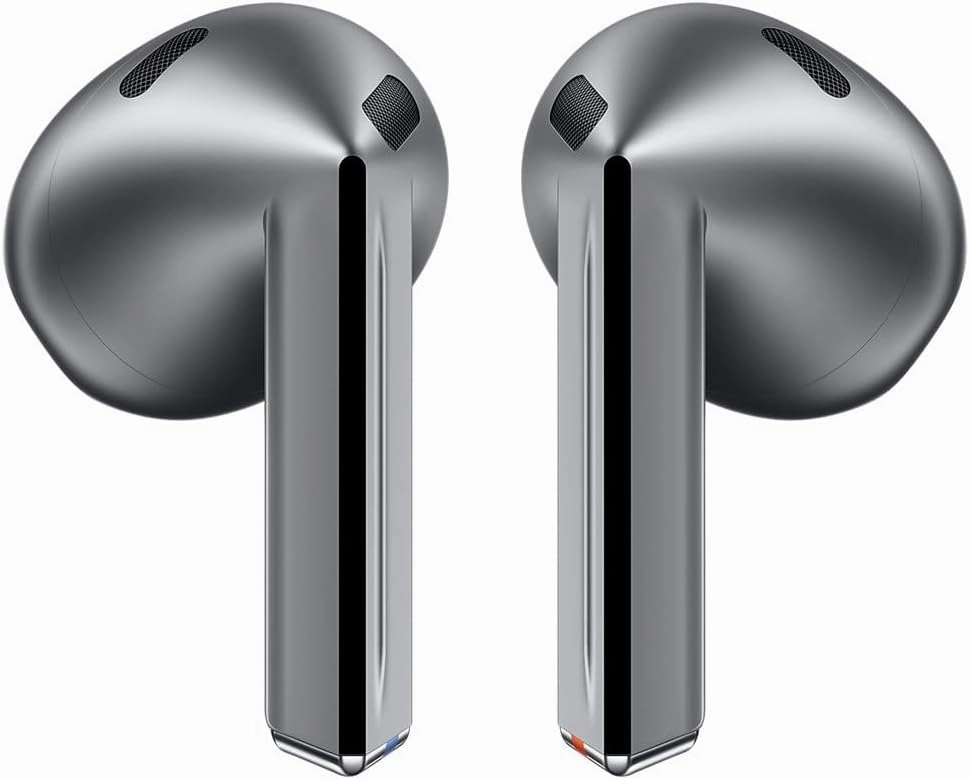 SAMSUNG Galaxy Buds 3 AI True Wireless Bluetooth Earbuds, Open Type Fit, Active Noise Cancellation, 360 Audio, Real-Time Interpreter, Touch Control, Silver - US Version - (Renewed) TWS earbuds,compact wireless buds,Bluetooth ear tips,