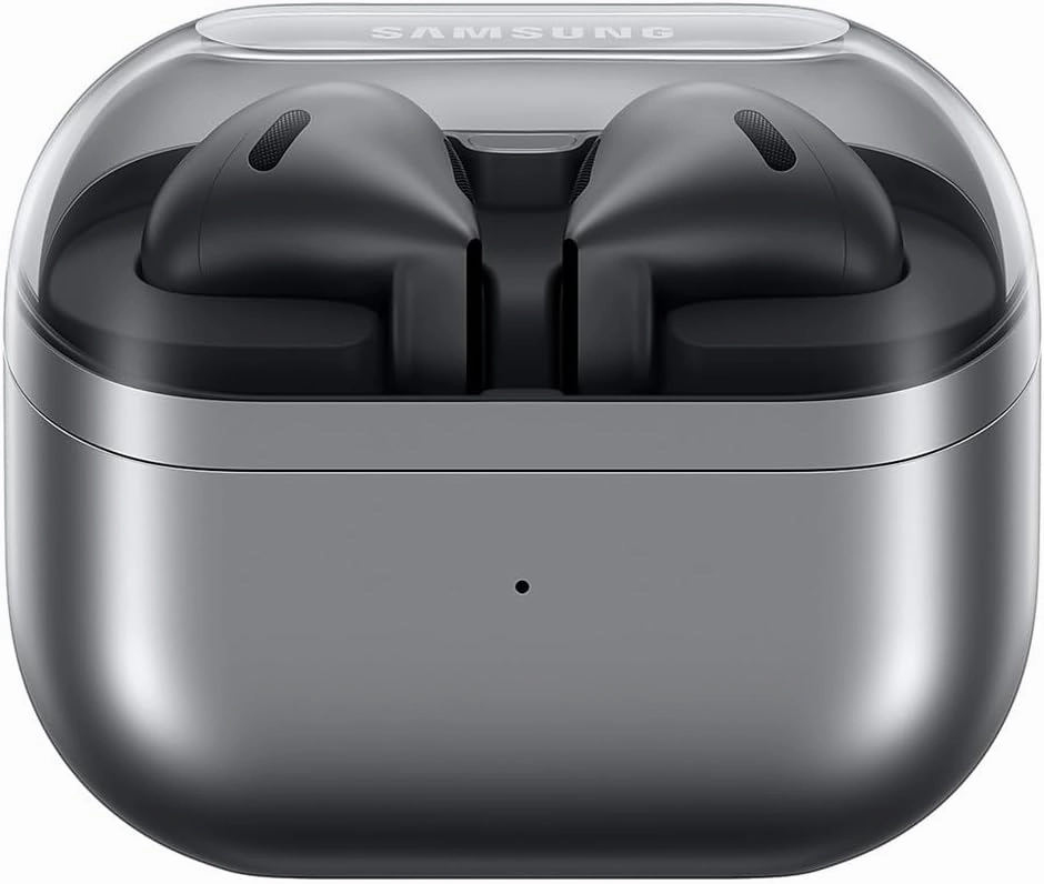 SAMSUNG Galaxy Buds 3 AI True Wireless Bluetooth Earbuds, Open Type Fit, Active Noise Cancellation, 360 Audio, Real-Time Interpreter, Touch Control, Silver - US Version - (Renewed)