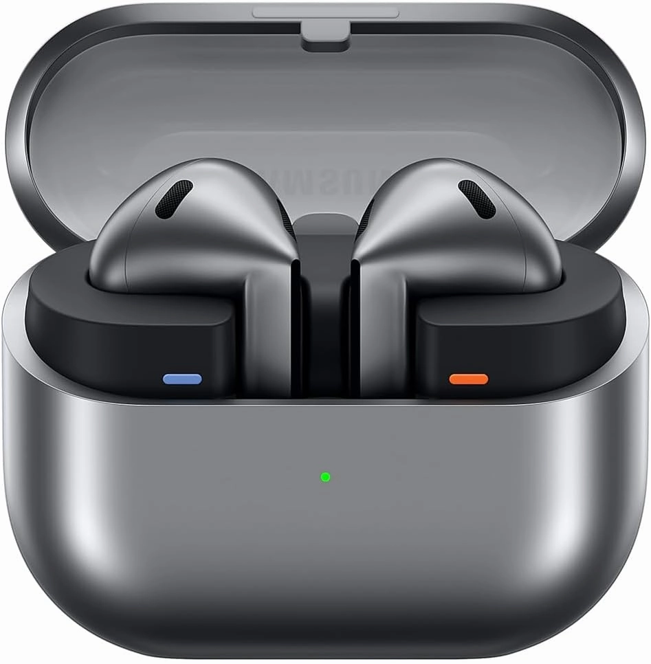 SAMSUNG Galaxy Buds 3 AI True Wireless Bluetooth Earbuds, Open Type Fit, Active Noise Cancellation, 360 Audio, Real-Time Interpreter, Touch Control, Silver - US Version - (Renewed)
