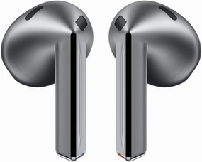 SAMSUNG Galaxy Buds 3 AI True Wireless Bluetooth Earbuds, Open Type Fit, Active Noise Cancellation, 360 Audio, Real-Time Interpreter, Touch Control, Silver - US Version - (Renewed) TWS earbuds,compact wireless buds,Bluetooth ear tips,