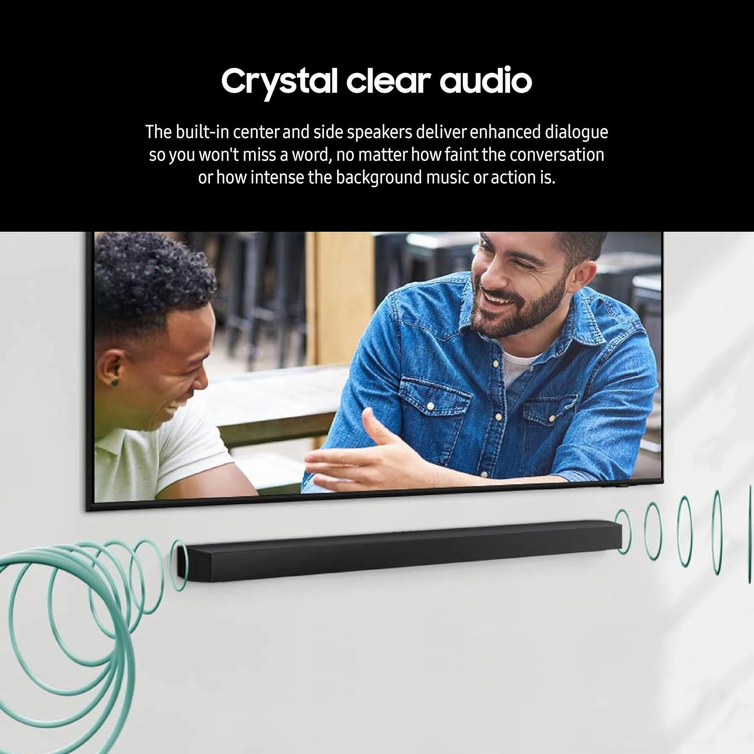 Samsung HW-B750D 5.1Ch Soundbar and Subwoofer with Dolby Digital with an Additional 1 Year Extended Amber Protection (2024)