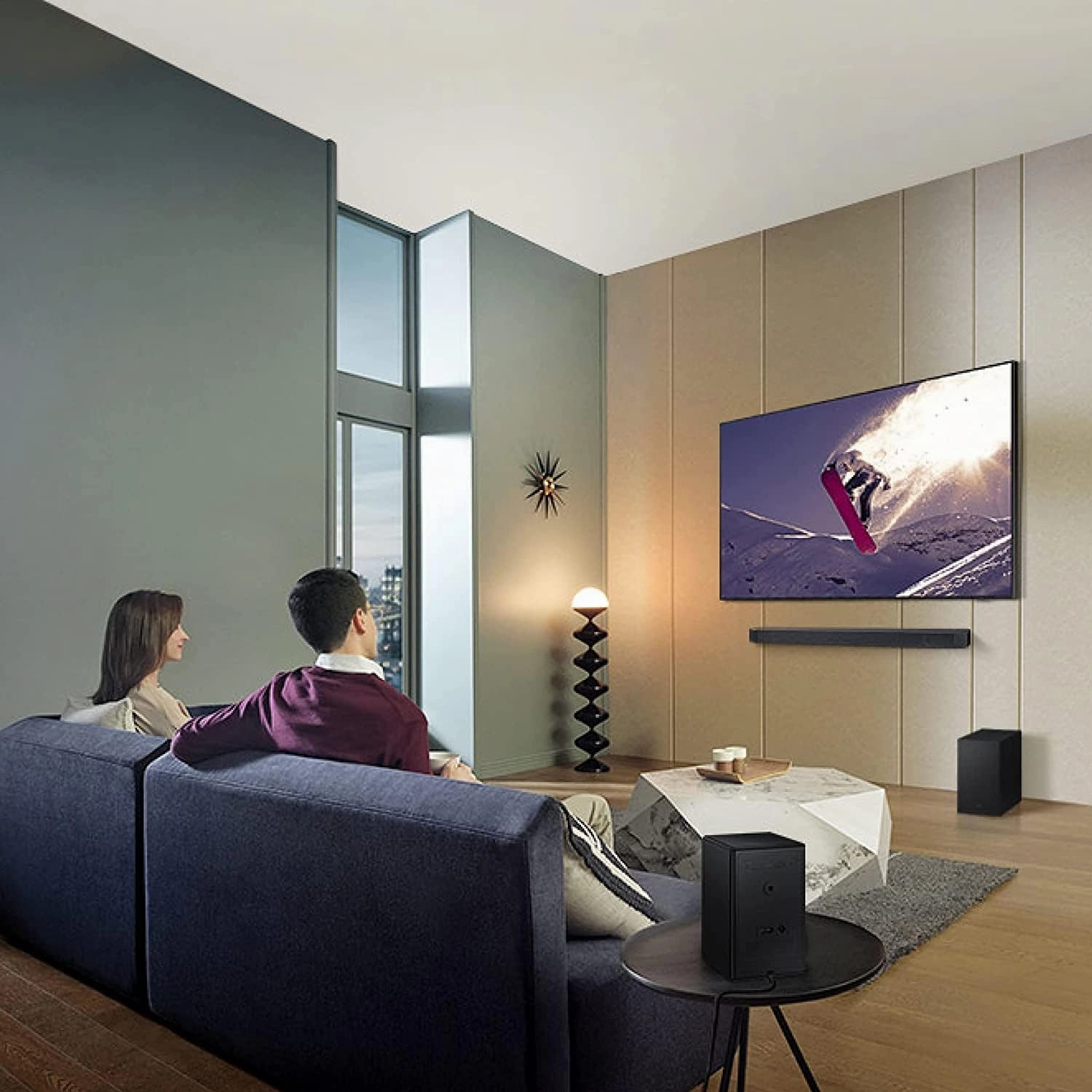 SAMSUNG HW-Q700C 3.1.2ch Soundbar w/Wireless Dolby Audio, Q-Symphony, SpaceFit Sound Pro, Adaptive Sound, Game Mode Pro, Airplay 2, Tap Sound, Chromecast and Alexa Built-in (Model) (Renewed)