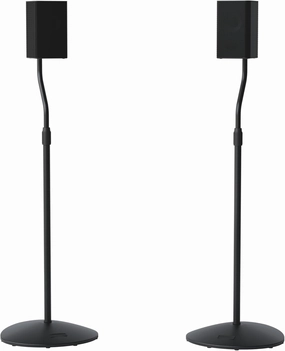 SANUS Speaker Stands Pair - Adjustable Height Speaker Stands for Satellite & Bookshelf Speakers up to 3.5lbs - Tool-Free Adjustment & Easy DIY Assembly bookshelf speakers,compact stereo speakers,hi-fi shelf speakers,