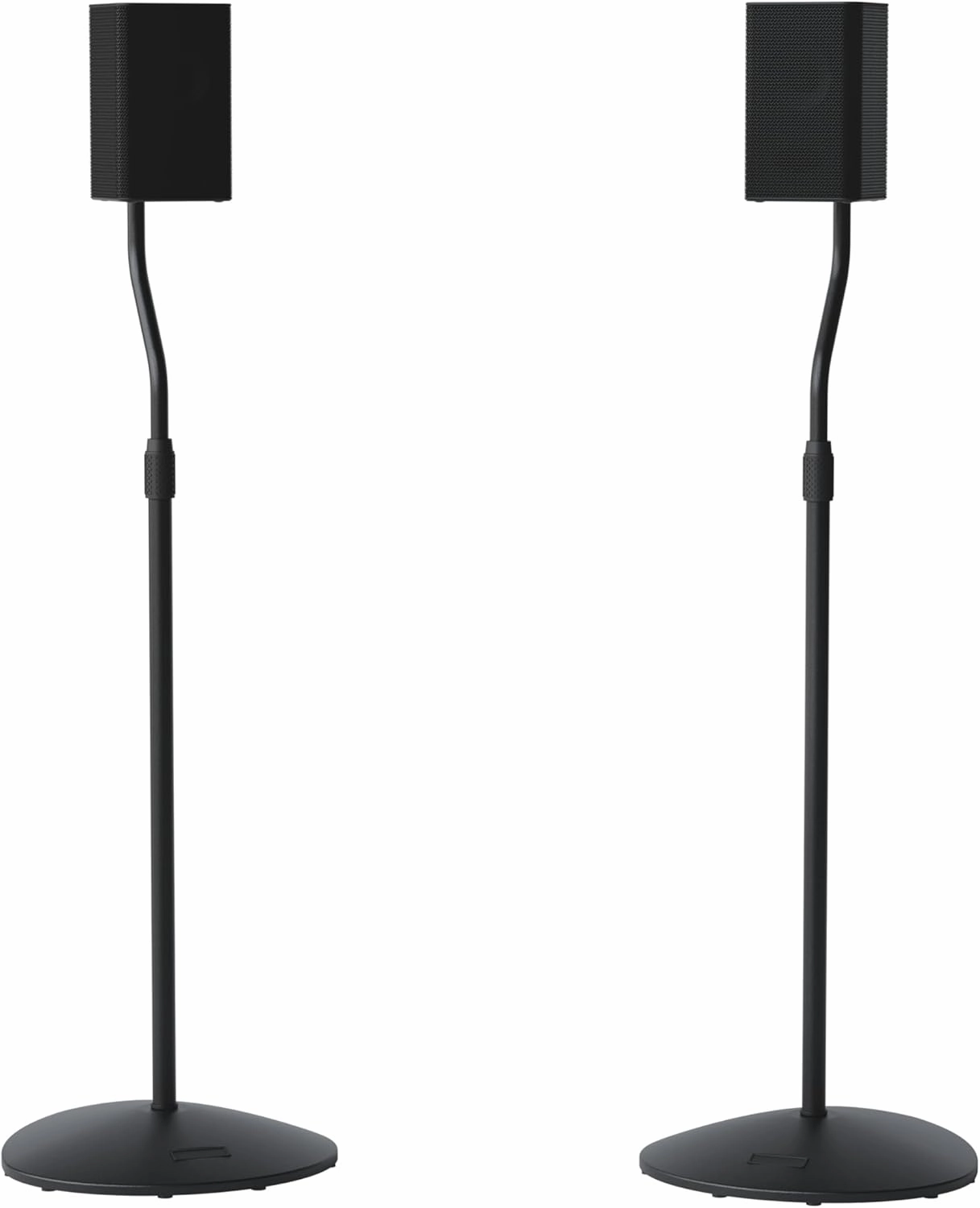 SANUS Speaker Stands Pair - Adjustable Height Speaker Stands for Satellite & Bookshelf Speakers up to 3.5lbs - Tool-Free Adjustment & Easy DIY Assembly bookshelf speakers,compact stereo speakers,hi-fi shelf speakers,