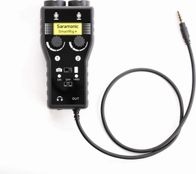 Saramonic 2-Ch Audio Interface w/XLR, 1/4" & 1/8 for Smartphones, Tablets & Cameras (SmartRig ) audio interface,USB interface,music recording input,