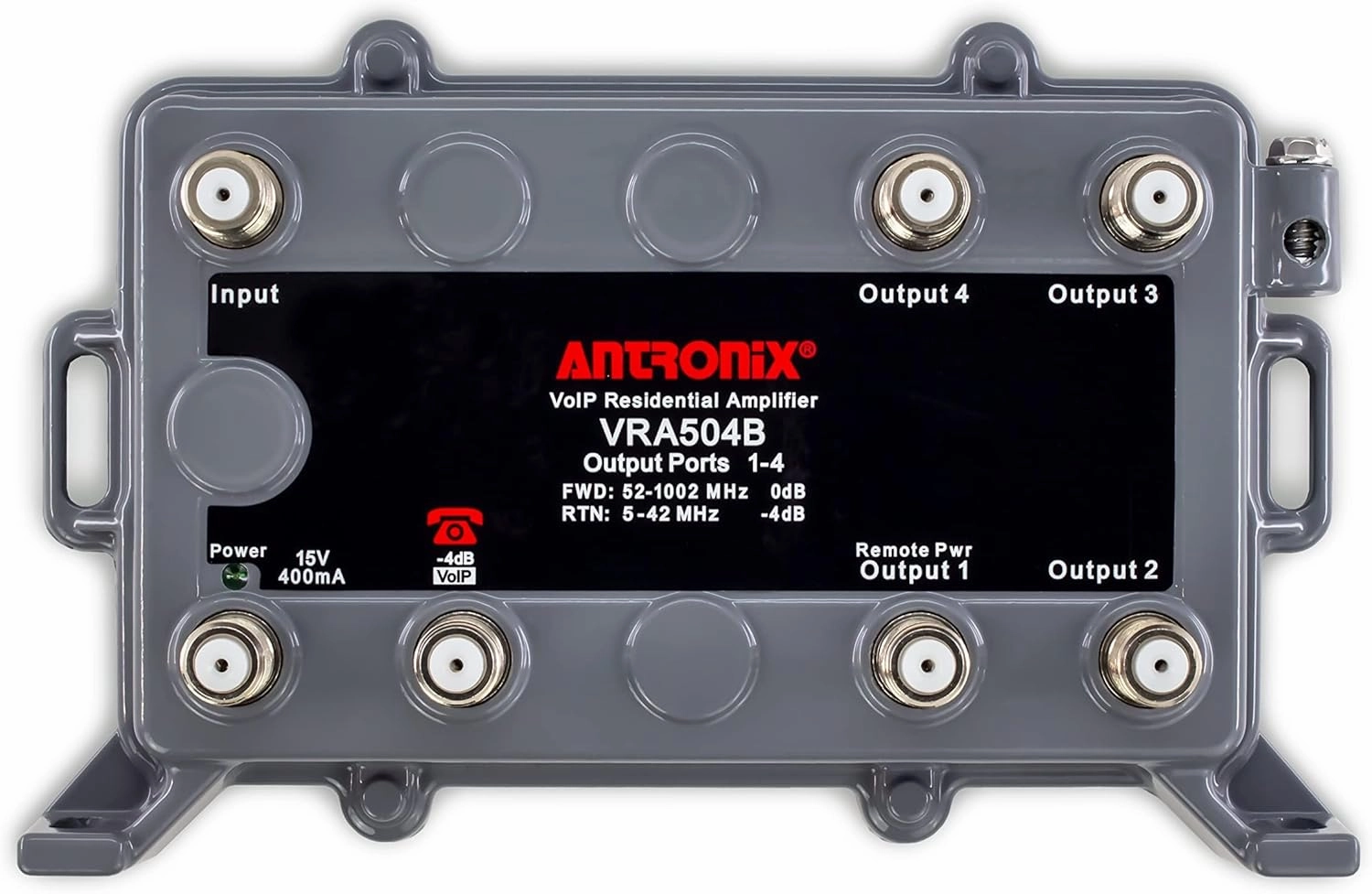SatelliteSale Antronix VRA504B/ACP 75Ohm VoIP Integrated Residential Amplifier 4 1P Kit integrated amplifier,stereo receiver,hi-fi amp combo,