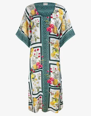 Scenery Maxi Kaftan - Monochrome Garden