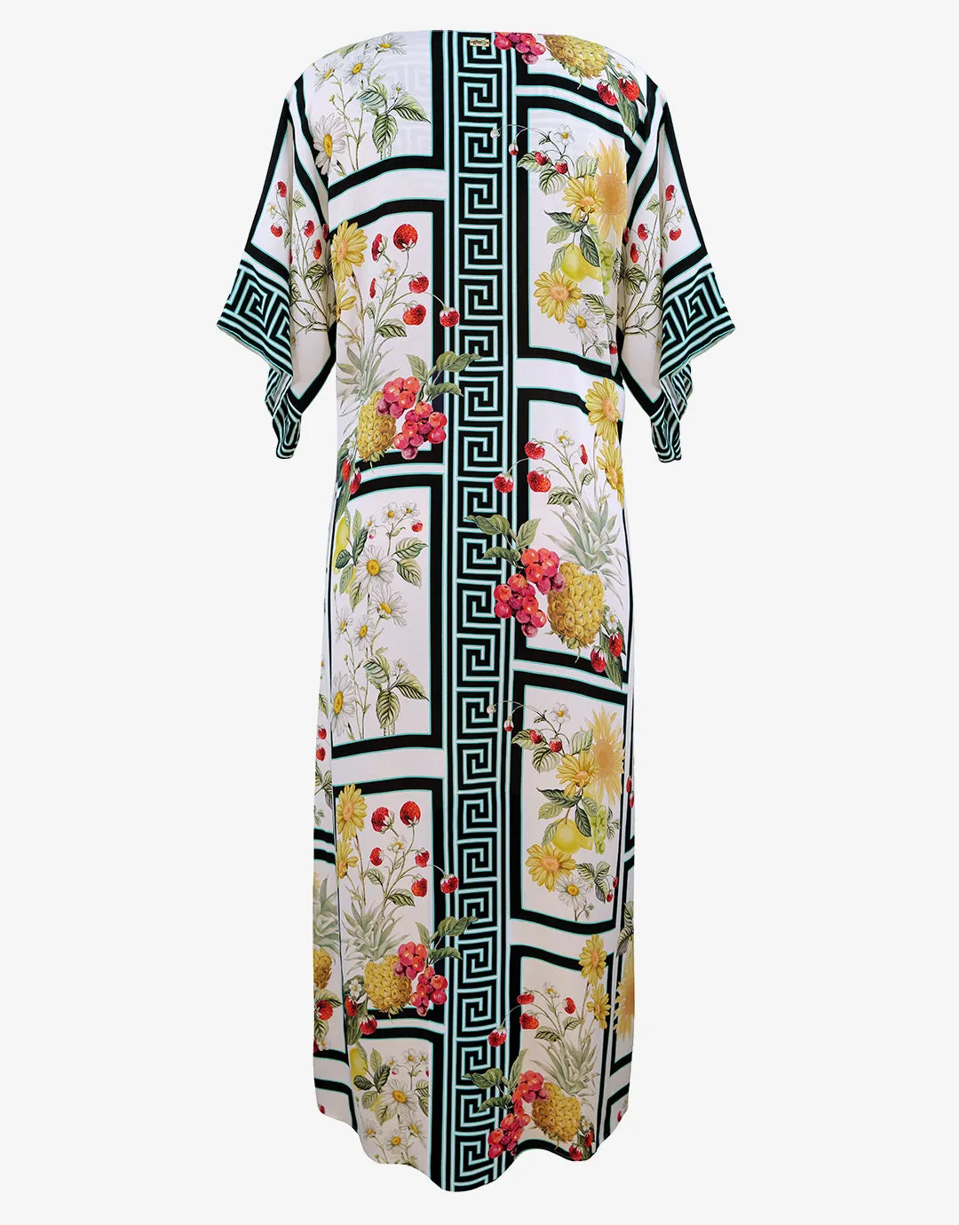 Scenery Maxi Kaftan - Monochrome Garden