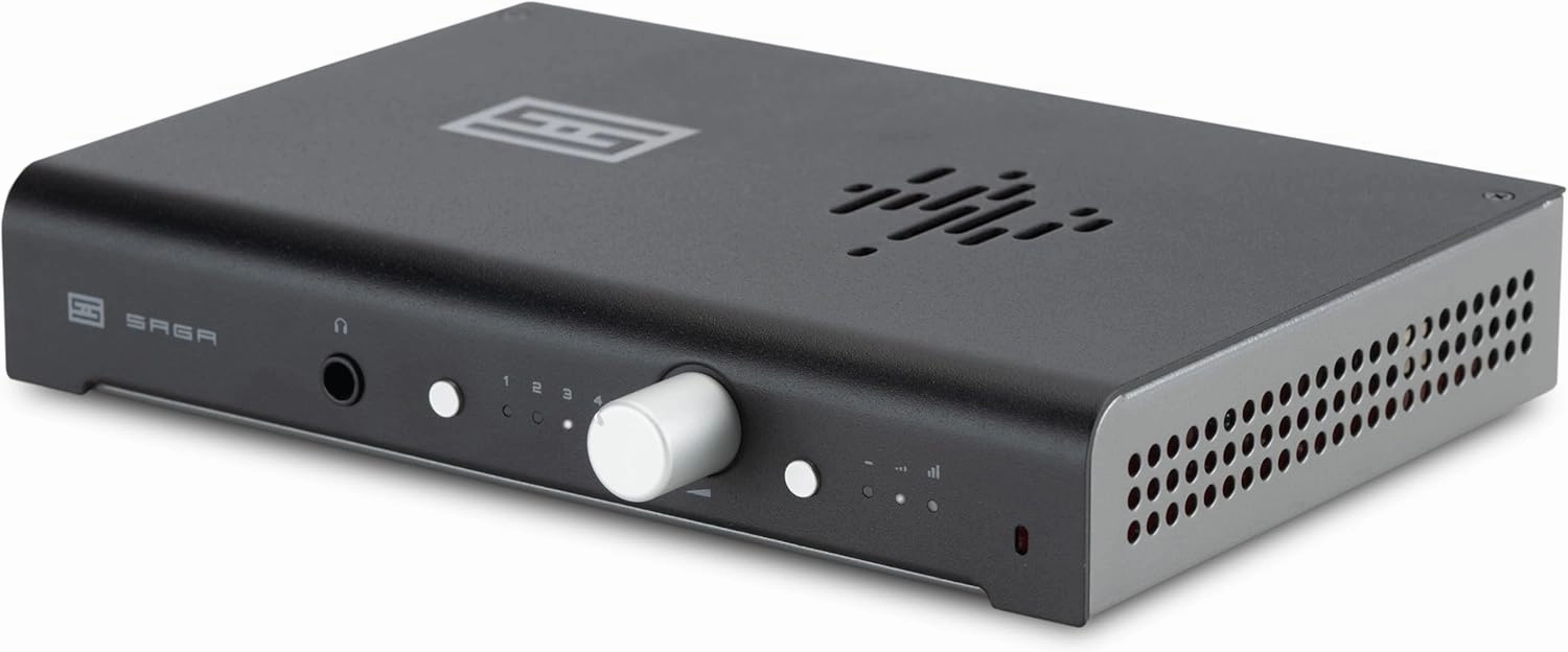 Schiit Saga 2 Class A, Zero-Feedback, Differential Preamplifier with Remote Control -- Black tube amplifier,valve amp,audiophile tube stereo,