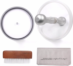 sdroceRyaM EP/LP Vinyl Record Clean Label Saver Protector Waterproof Record Cleaner Clamp Care Aluminum Handle Acrylic Board Vinyl Record Cleaning Brush and Cloth record cleaning kit,vinyl cleaner,stylus brush set,