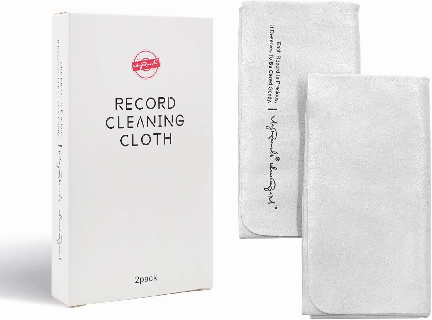 sdroceRyaM Record Cleaning Cloth Anti-Static 16''x16'' Extra Large Microfiber Towel Lint Free Vinyl Cleaner for Your LP Collection, 2 Pack record cleaning kit,vinyl cleaner,stylus brush set,