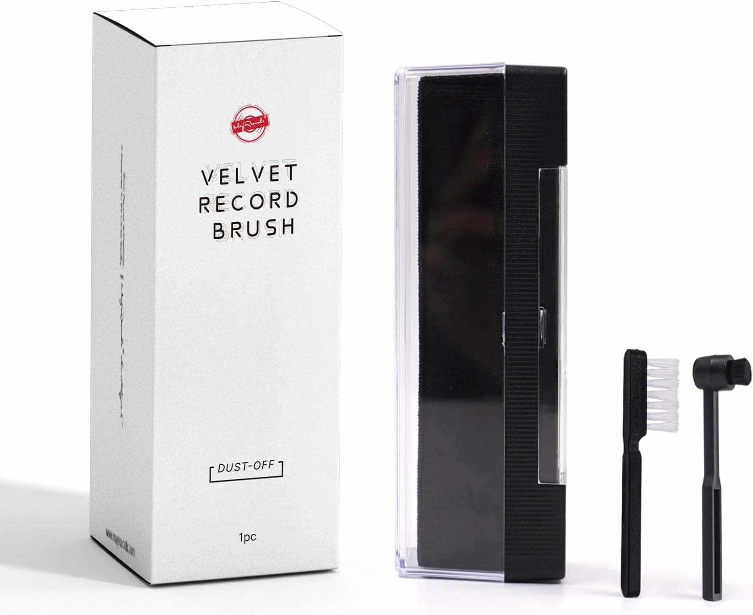 sdroceRyaM Vinyl Record Cleaning Kit 3-in-1 Turntable Records Cleaner Anti-Static LP Velvet Record Cleaner Brush Stylus Brush for Record Player Turntable, Style A record cleaning kit,vinyl cleaner,stylus brush set,