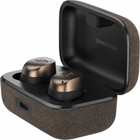 Sennheiser MOMENTUM True Wireless 4 Smart Earbuds with Bluetooth 5.4, Crystal-Clear Sound, Comfortable Design, 30-Hour Battery Life, Adaptive ANC, LE Audio and Auracast - Black Copper wireless earbuds,Bluetooth earphones,true wireless stereo,