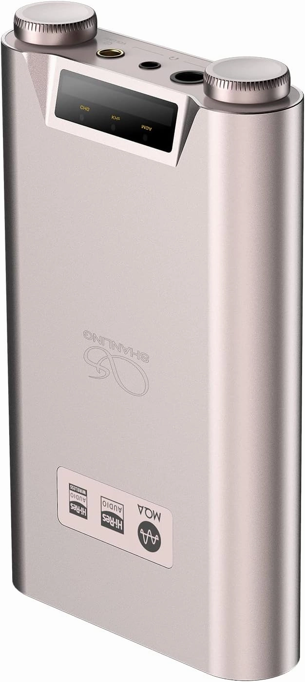 SHANLING H7 Desktop DAC/Headphone Amplifier,Balanced Portable HiFi Music Player,AK4191EQ AK4499EX DAC,768kHz/32bit DSD512,MQA Full Decoder,3.5/4.4/6.35mm,Optical/USB/Coaxial/Bluetooth 5.0 (Titanium) hi-res portable player,digital audio player,DAP lossless,