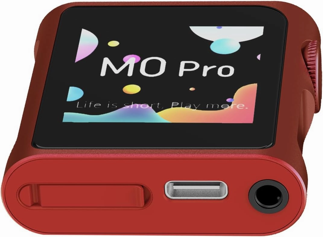 SHANLING M0 Pro Hi-Res MP3 Music Player with BluetoothDigital Audio Player Portable Audio Player DAP Player1.54 HD Touch Screen up to 15 Hour Battery USB Type-C dongle 3.5mm Jacks (Red)