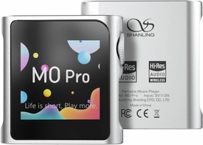 SHANLING M0 Pro MP3 Player, Hi-Res Portable Music Player with Bluetooth, Digital Audio Player 1.54 HD Touch Screen up to 8 Hour Battery Bluetooth and USB Type-C dongle 3.5mm JacksSliver hi-res portable player,digital audio player,DAP lossless,