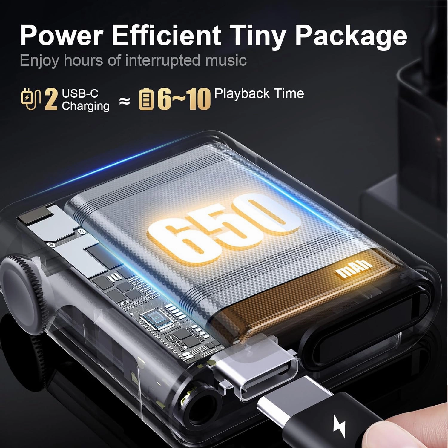 SHANLING M0s 1.7 * 1.7 inch 2in1 MP3 Player DAC Hi-Fi Sound Music Player Support Up to 2TB SD Card HD Touch Screen Bluetooth5.0 3.5mm/Type-C Jack for Phones,Tablets,laptops,PC (Tatanium, 32GB)