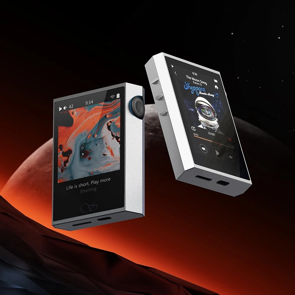 SHANLING M1 Plus M1Plus Protable Music Player MP3 ES9069Q DAC Dual SGM8262 Amplifier PCM768 DSD512 Bluetooth 5.2 LDAC WiFi DLNA Airplay Silver