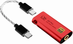 SHANLING UA1 Plus Headphone Amplifier, Portable USB DAC/AMP,Dual 43131 DAC,CT701 USB Receive Chip,Support Up to 768kHZ/32bit,DSD256,80mW@32 Output,Android app Control (Red) hi-res portable player,digital audio player,DAP lossless,