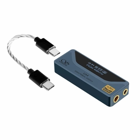 SHANLING UA4 Headphone Amplifier,Portable USB DAC AMP,Support MQA 16X,768kHz DSD512,High Driving Power for Android/iOS/Mac/Windows,dongle Volume Control,3.5/4.4mm up to 237mW@32 Output (Blue) hi-res portable player,digital audio player,DAP lossless,