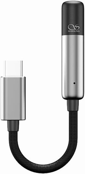 SHANLING UA MINI USB DAC with LED Light Audio Cables High Resolution 3.5mm to Type C Lossless Headphone Amplifier for Smartphones/PC/Laptops/Players hi-res portable player,digital audio player,DAP lossless,